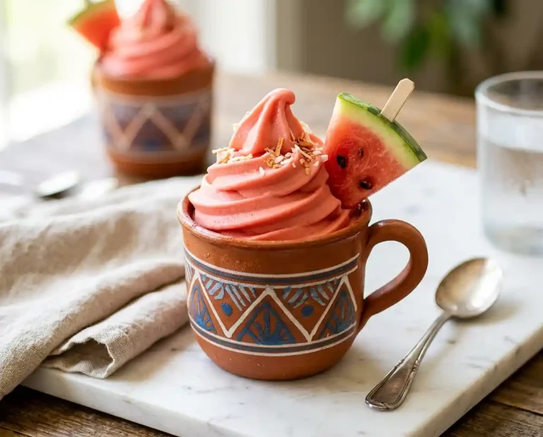 Gluten-Free Watermelon Coconut Soft Serve