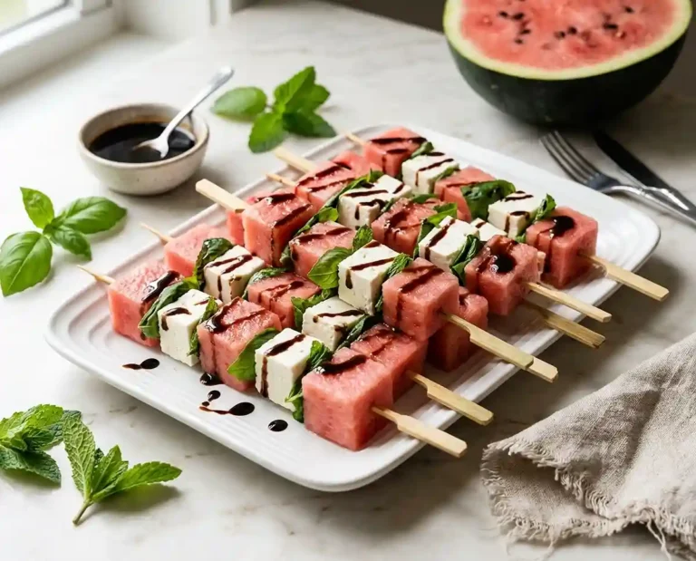 Gluten-Free Watermelon Feta Skewers