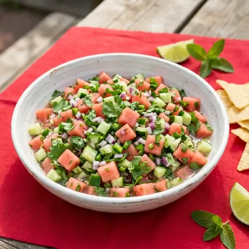 Gluten-Free Watermelon Salsa