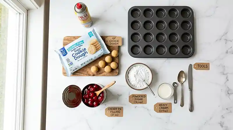 Gluten-Free Cherry Pie Cookie Cups 2 Gluten-Free cookie cups