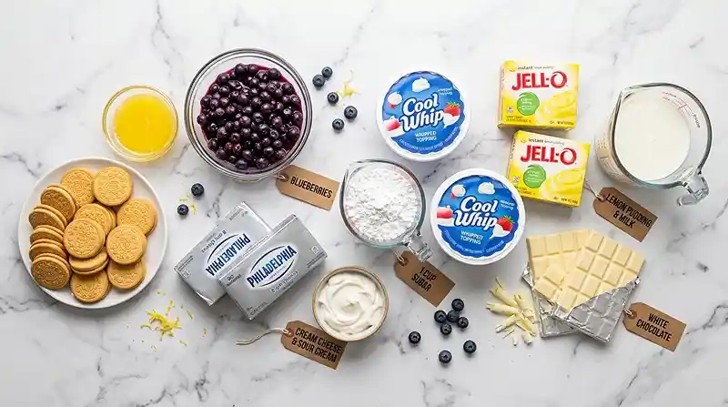 Gluten-Free No-Bake Lemon Berry Lush 2 Gluten-Free no bake dessert