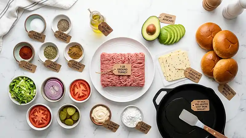 Grilled Turkey Burgers with Avocado Slaw 2 Gluten-Free turkey burgers