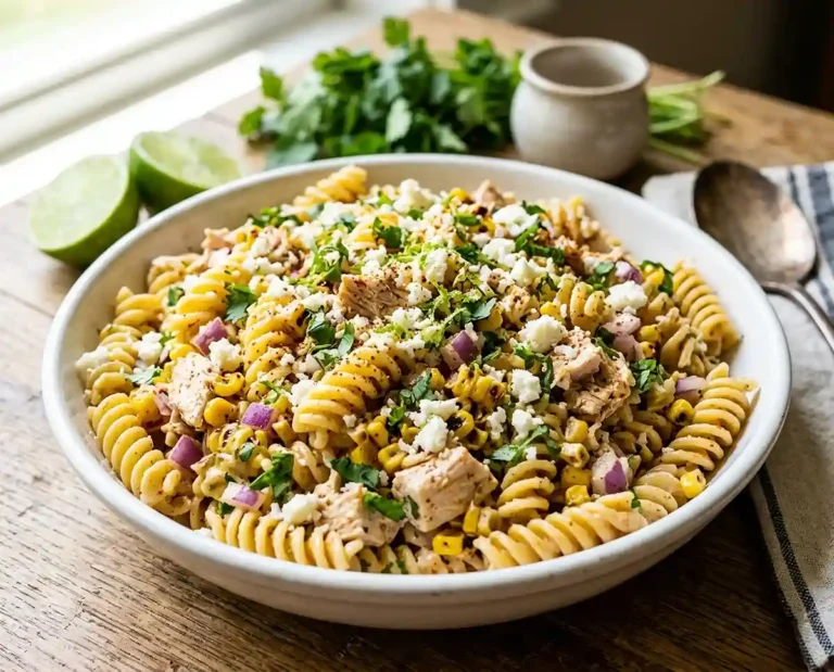 Mexican Street Corn Chicken Pasta Salad