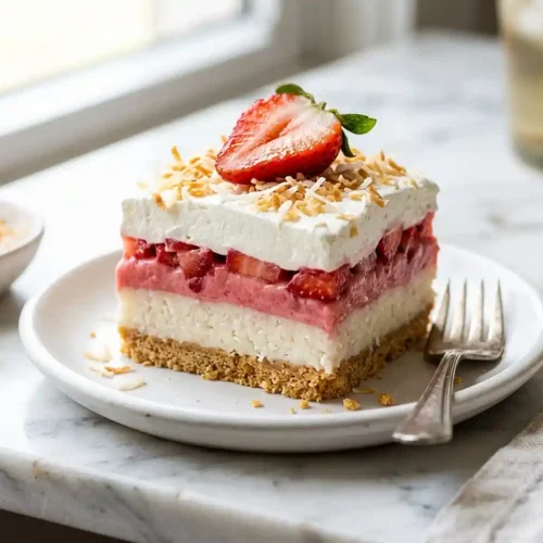No-Bake Coconut Cream Strawberry Bars 5 No-Bake Coconut Cream Strawberry Bars