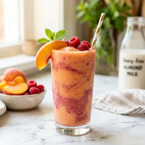 Peach Raspberry Smoothie