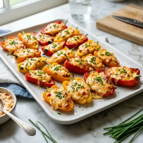 Pimento Cheese-Stuffed Mini Peppers