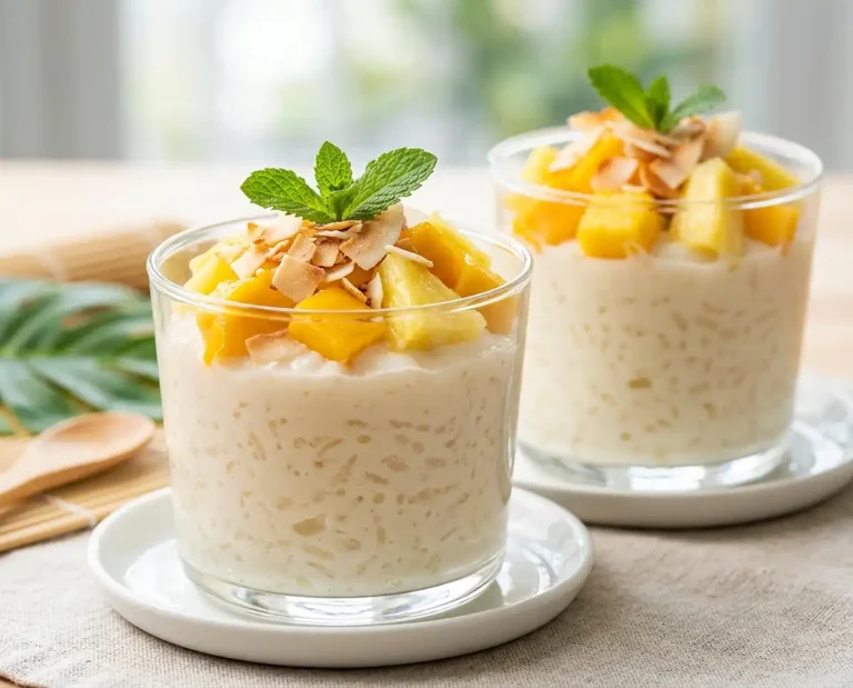 Tropical Coconut Rice Pudding Cups