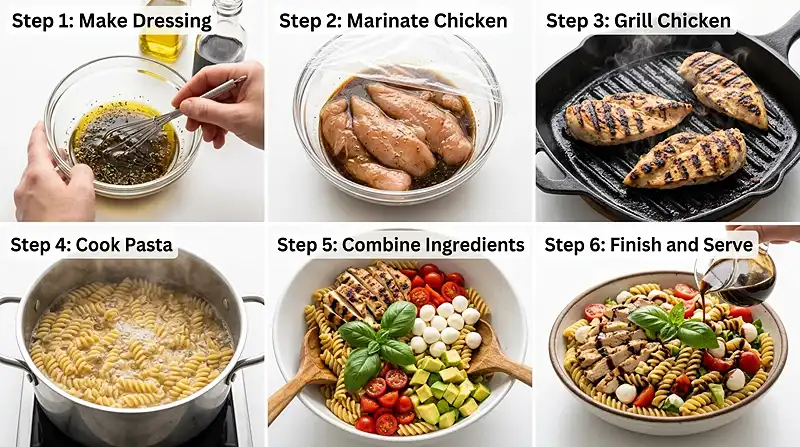 Gluten-Free Caprese Chicken Pasta Salad 3 caprese chicken recipe
