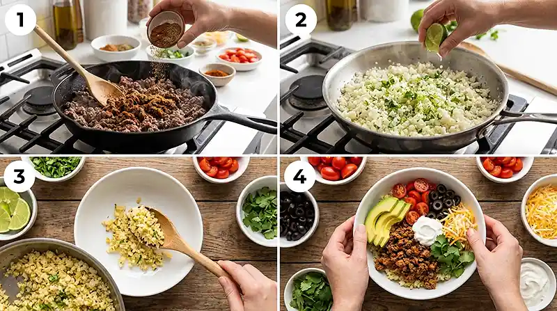 cauliflower rice dinner