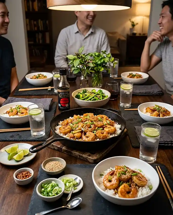 Gluten-Free Honey Garlic Shrimp Skillet 4 corn dinner recipe