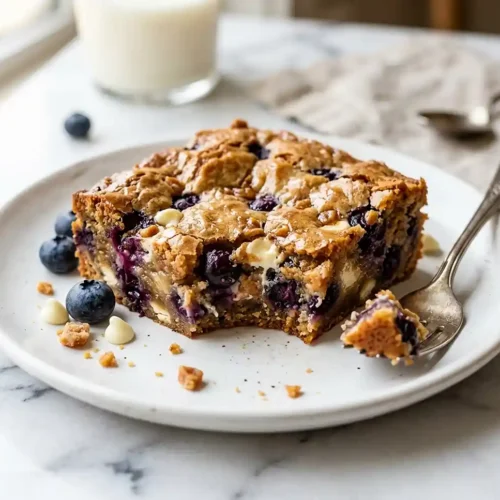 gluten-free Brown Butter Blueberry Blondies