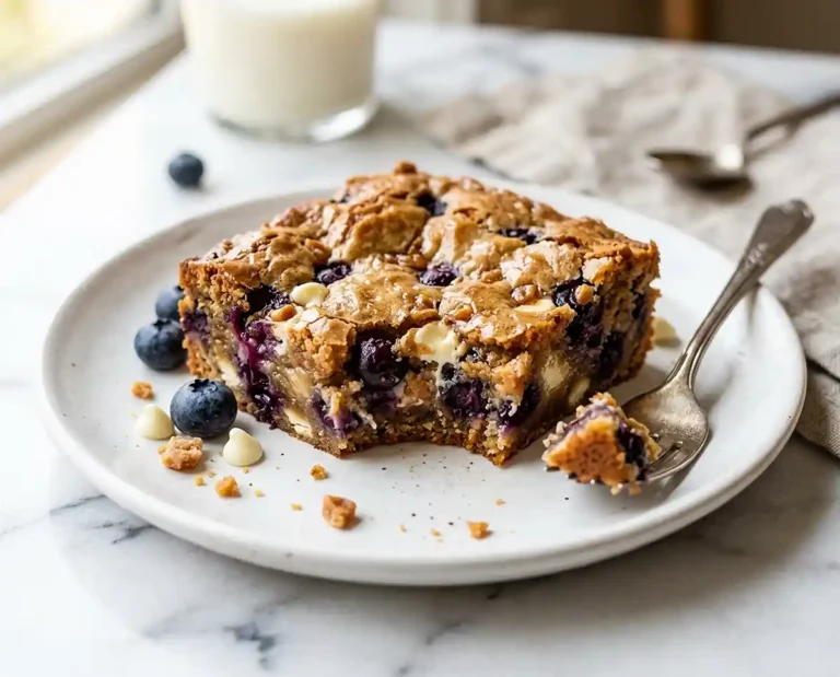 gluten-free Brown Butter Blueberry Blondies