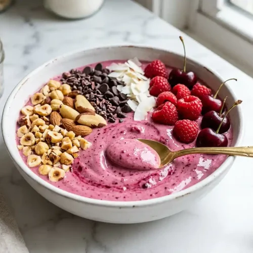 gluten-free Cherry Vanilla Smoothie Bowl