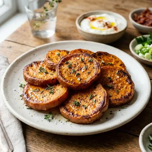 gluten-free Roasted Sweet Potato Rounds