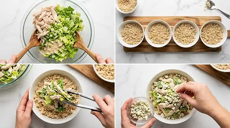 High-Protein GF Chicken Caesar Rice Bowls 3 gluten free caesar lunch