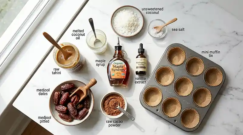 Gluten-Free Chocolate Tahini Freezer Cups 2 gluten-free dairy-free freezer cups
