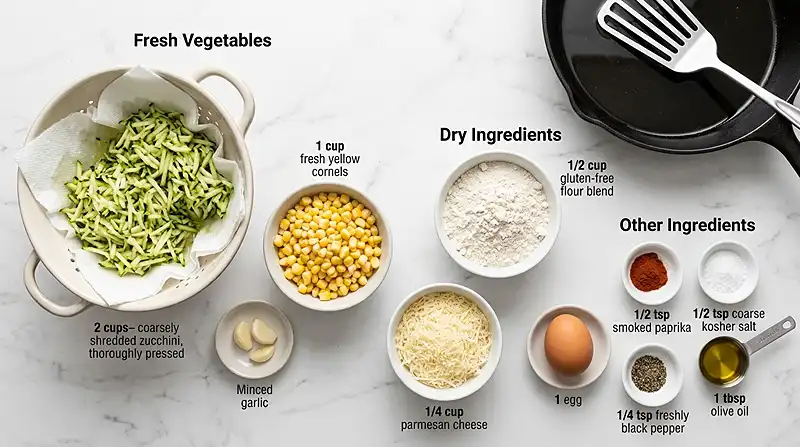 Gluten-Free Crispy Zucchini Corn Fritters 2 gluten free fritters