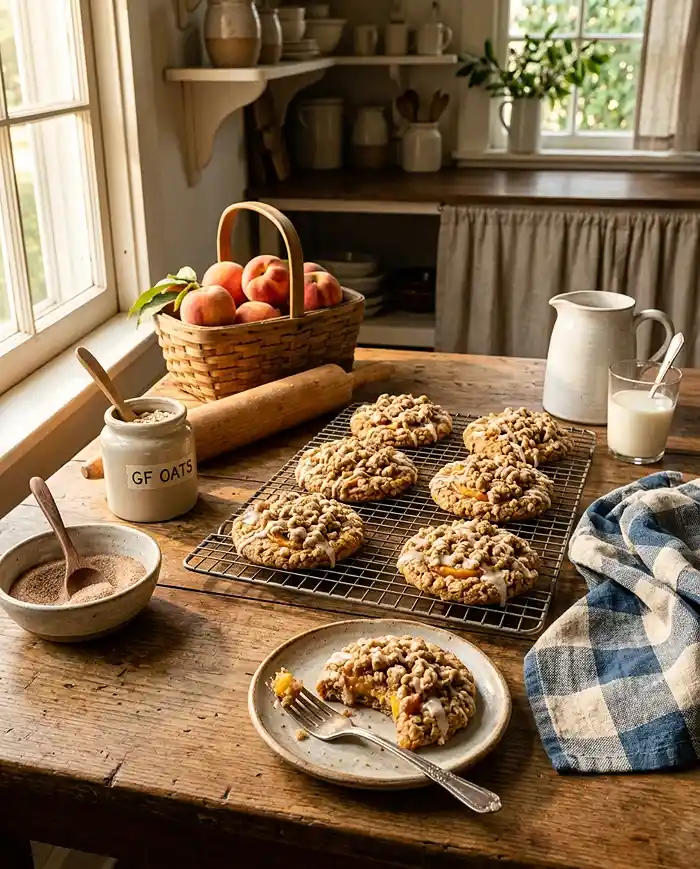 gluten free peach cookies