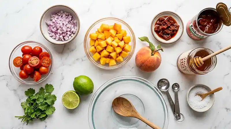 gluten-free peach salsa
