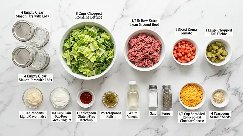 gluten free salad jars
