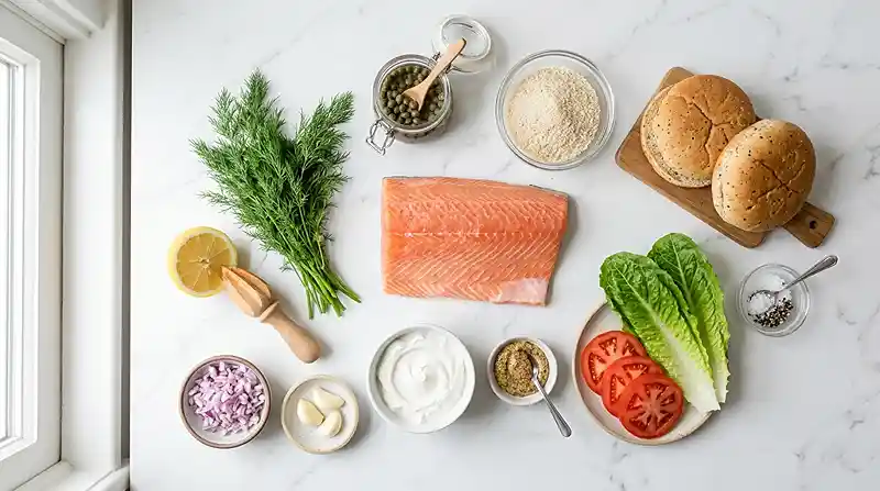 gluten-free salmon burgers