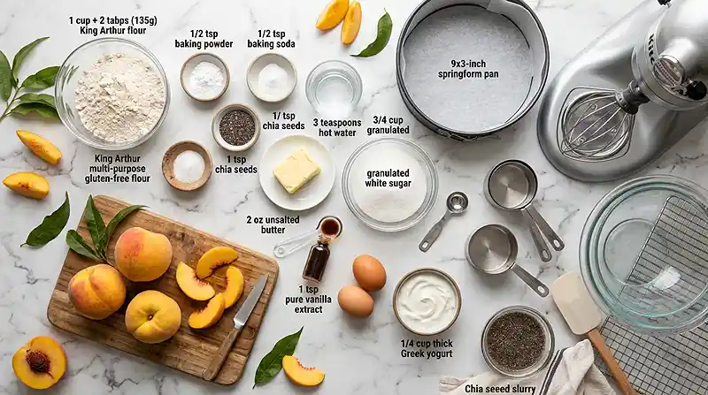 Gluten-Free Honey Peach Yogurt Cake 2 gluten-free yogurt cake