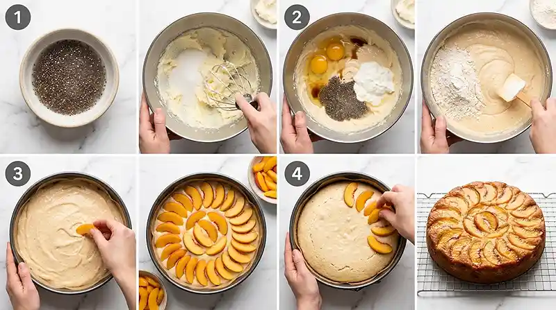 Gluten-Free Honey Peach Yogurt Cake 3 honey peach dessert