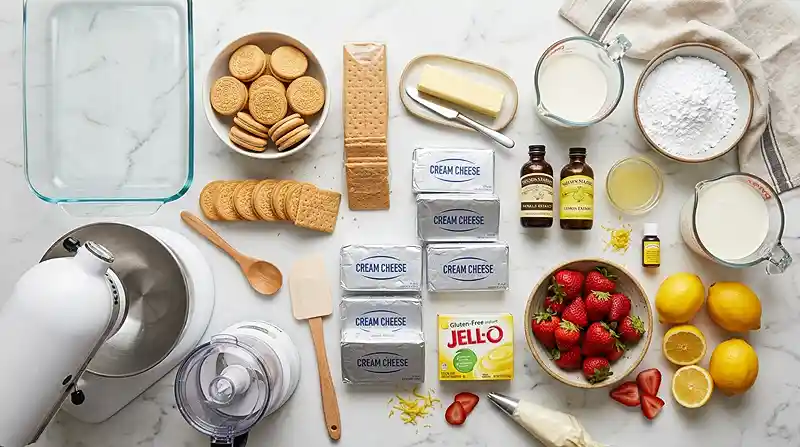 Gluten-Free Strawberry Lemonade Lasagna 2 icebox dessert