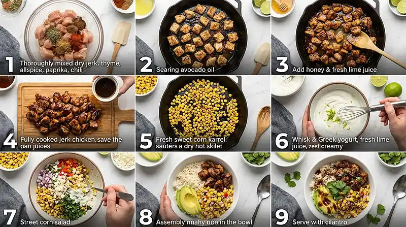 jerk corn dinner