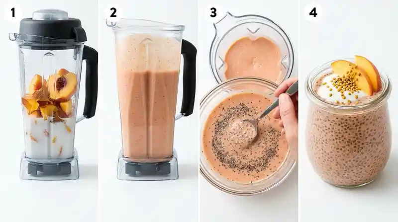 Gluten-Free Peach Coconut Chia Pudding 3 peach coconut pudding