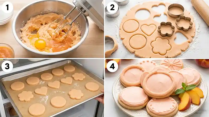 Gluten-Free Peach Crisp Sugar Cookies 3 peach crisp cookies