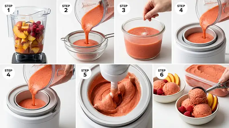 peach raspberry dessert