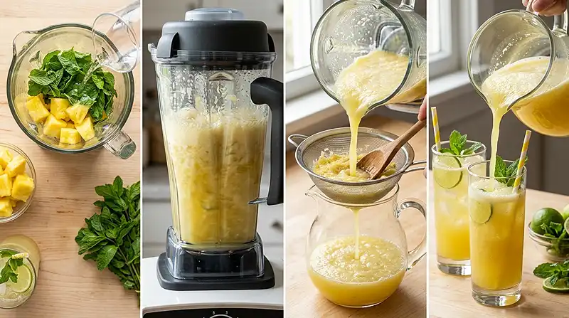 Gluten-Free Pineapple Mint Agua Fresca 3 pineapple mint refresher
