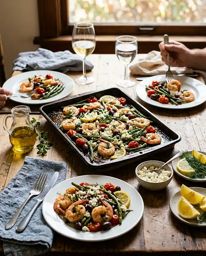 Gluten-Free Greek Sheet Pan Shrimp 4 quick weeknight recipe