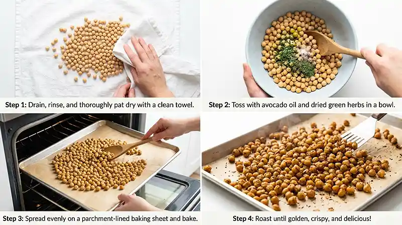 ranch roasted chickpeas