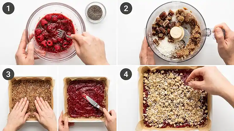 raspberry coconut dessert