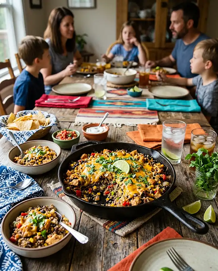 Gluten-Free Southwest Chicken Quinoa Skillet 4 southwest chicken dinner