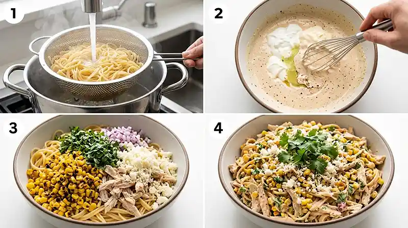 Mexican Street Corn Chicken Pasta Salad 3 street corn chicken