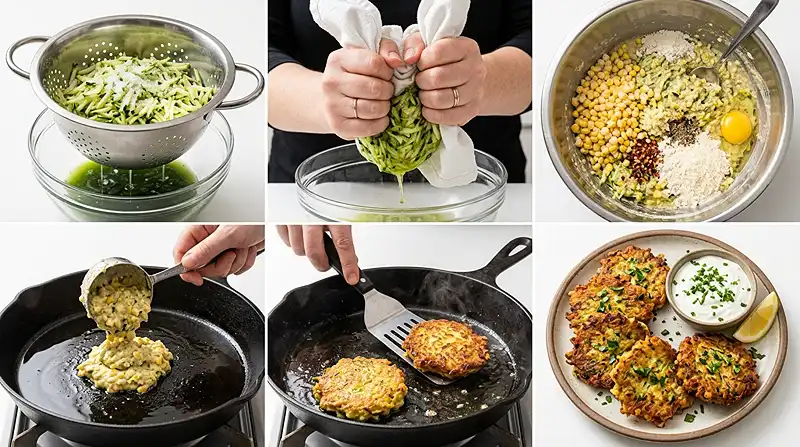 Gluten-Free Crispy Zucchini Corn Fritters 3 summer appetizer