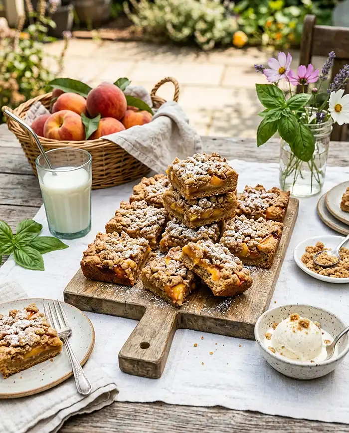 Gluten-Free Brown Butter Peach Crumb Cookies 4 summer baking