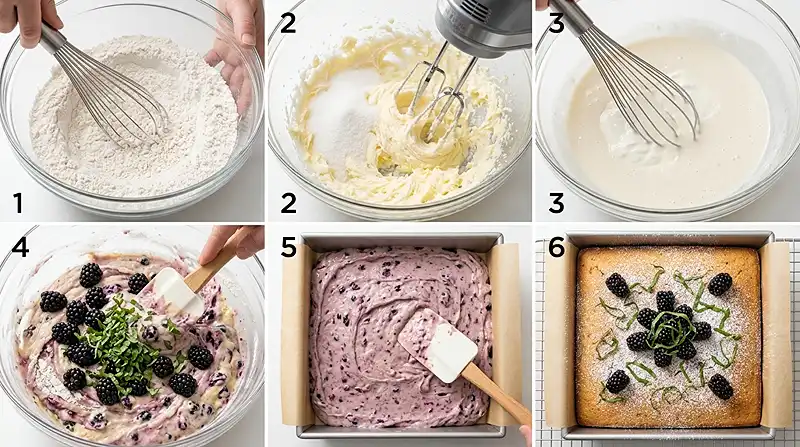 Gluten-Free Blackberry Basil Snack Cake 3 summer baking