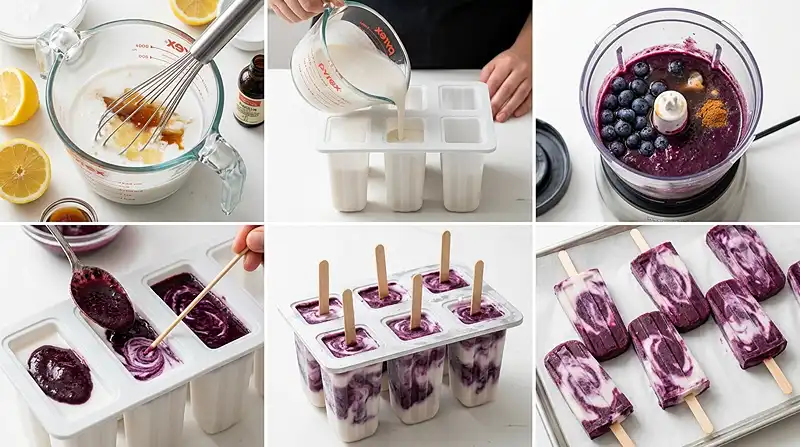 Gluten-Free Blueberry Lemon Coconut Pops 3 summer snack