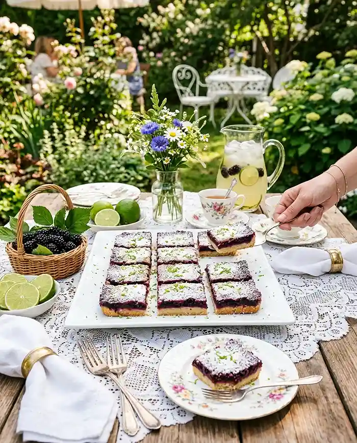 Gluten-Free Blackberry Lime Shortbread Bars 4 tangy summer bars