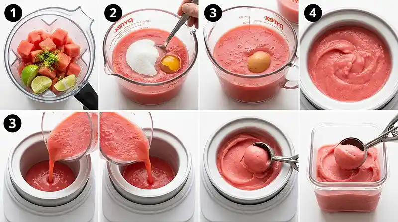 Gluten-Free Watermelon Lime Sorbet 3 watermelon lime dessert