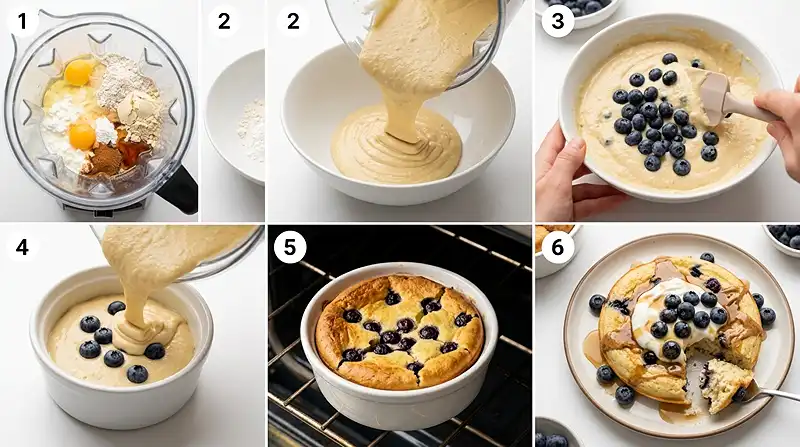 Cottage Cheese Blueberry Pancake Bowl 3 30g protein breakfast
