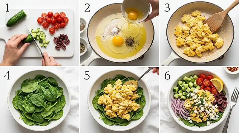 Gluten-Free Mediterranean Egg Scramble Bowl 3 30g protein breakfast