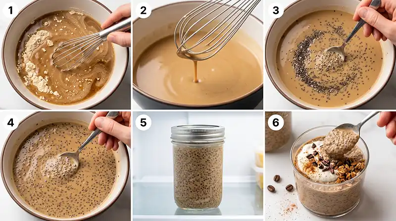 Gluten-Free Vanilla Latte Chia Pudding 3 30g protein breakfast