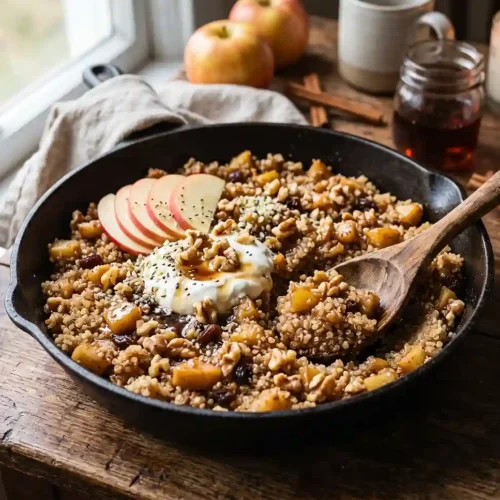 Apple Cinnamon Quinoa Breakfast Skillet