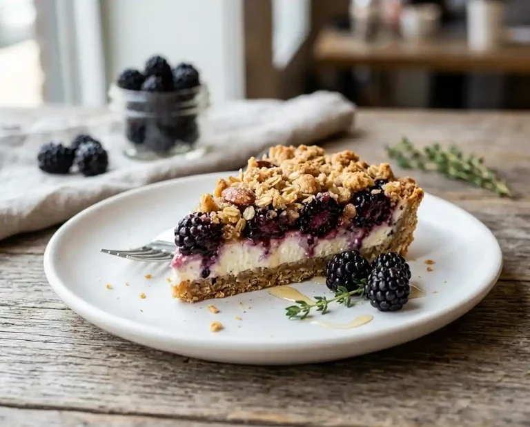 Blackberry Goat Cheese Crumble Tart