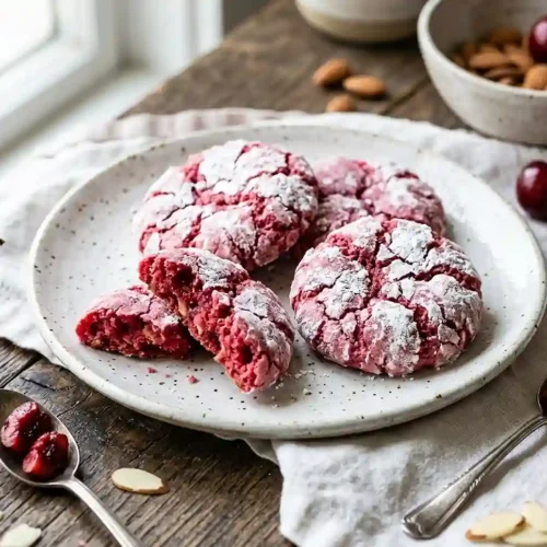 Gluten-Free Cherry Almond Crinkle Cookies 5 Cherry Almond Crinkle Cookies